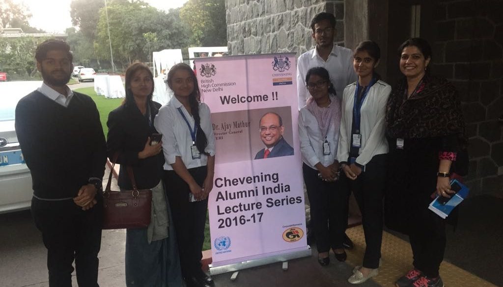 Students of BBA program at Department of Management and Commerce attend 9th Chevening India Lecture and panel Discussion