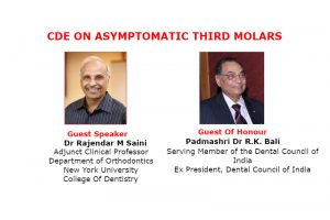 Lecture on Asymptomatic 3rd Molars by Dr. Saini