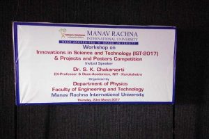 Workshop on Innovations in Science and Technology (IST-2017) and Projects and Posters Competition