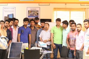 Training of Solar Energy to the students by Sukam