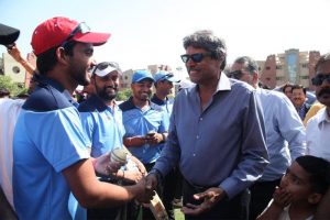 Legendary Cricketer Sh. Kapil Dev inaugurated the final match of the 10th Manav Rachna Corporate Cricket Challenge Cup as cricket fever reached an all-time high!