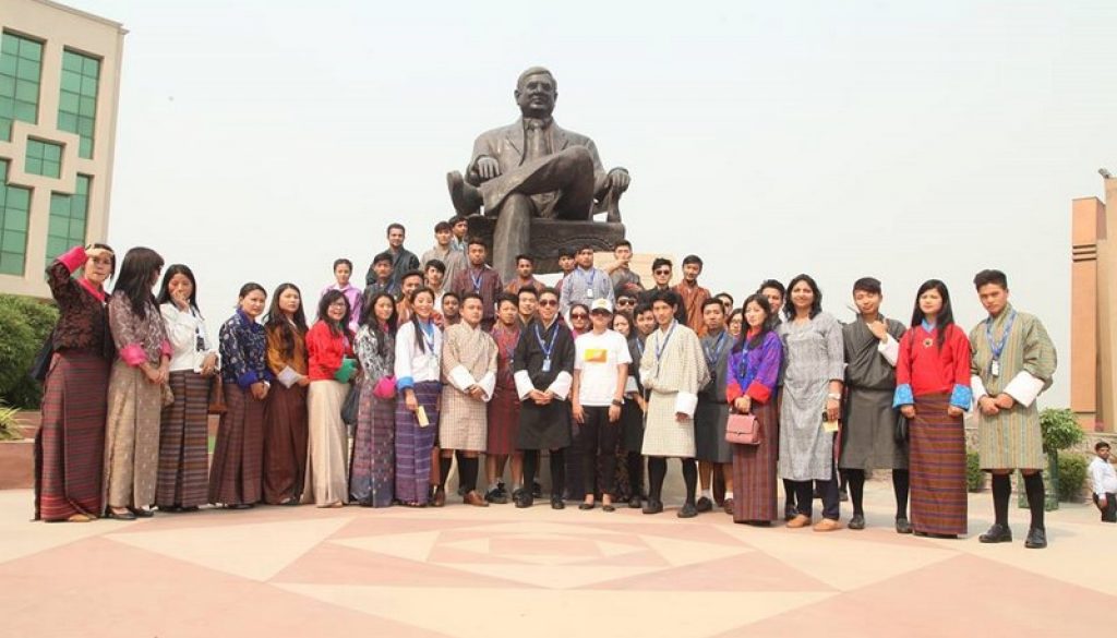 Student from the Bhutanese delegation in MRIU