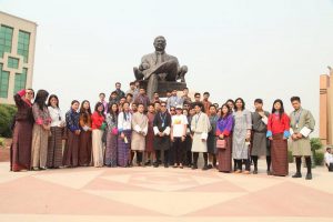 Student from the Bhutanese delegation in MRIU