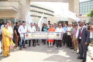 MRDC, Lions Club & ESIC Medical College, Faridabad, organizes Walkathon on World No Tobacco Day