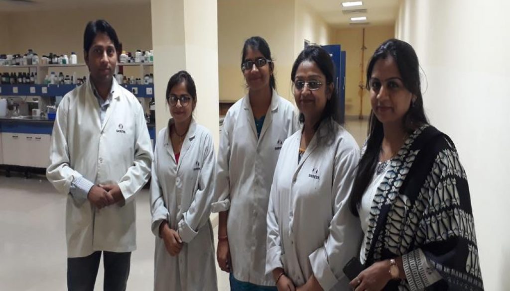 Three MRU students undergoing Summer training at Shreya Life Sciences Pvt. Ltd (2)