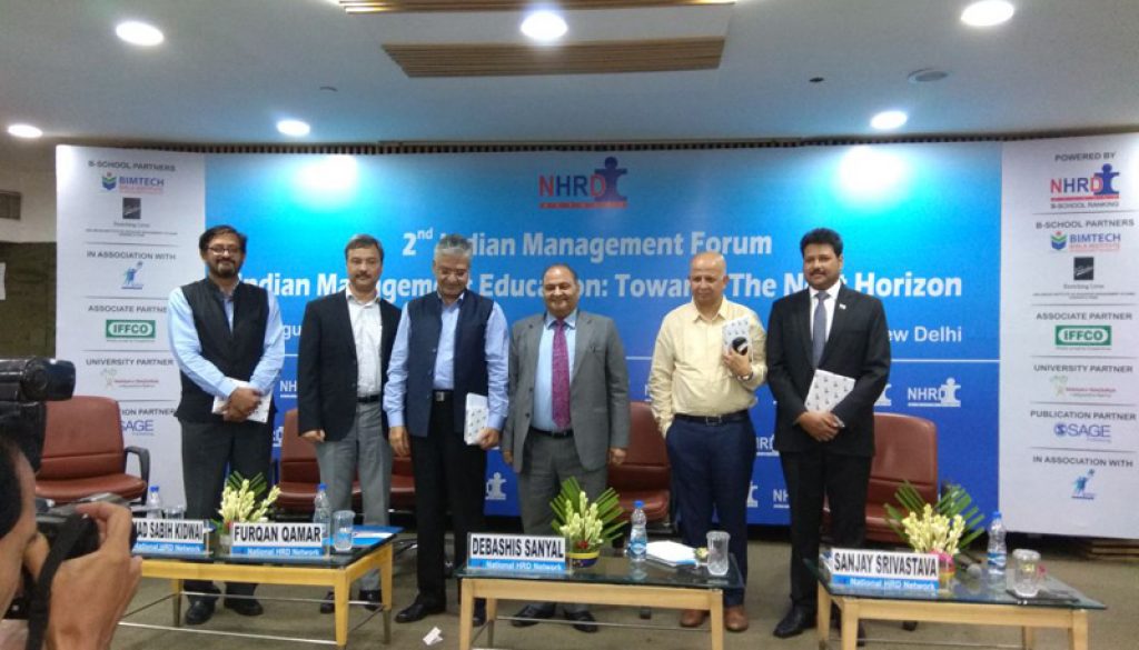 Dr. Sanjay Srivastava was invited as a speaker at NHRDN’s 2nd Indian Management Forum (2)