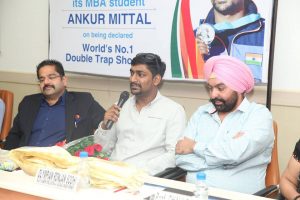 Manav Rachna felicitates Ankur Mittal – World’s No. 1 Double Trap shooter