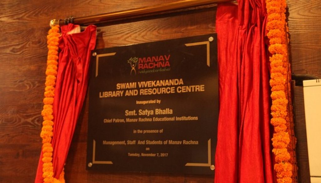 ‘Swami Vivekananda Library and Resource Centre’ inaugurated at Manav Rachna University (4)