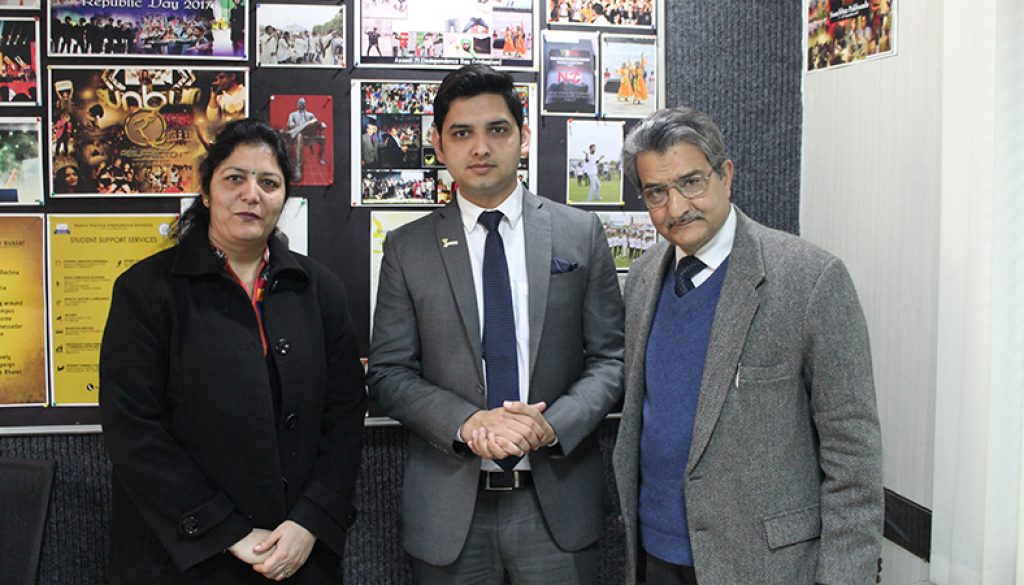 Alumnus Visited Manav Rachna Campus