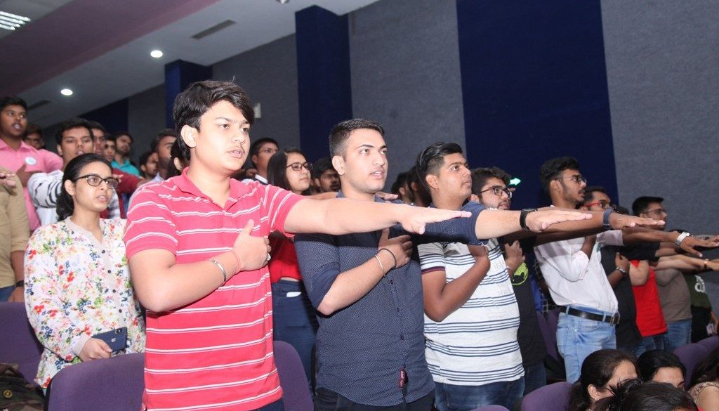 New Students taking oath