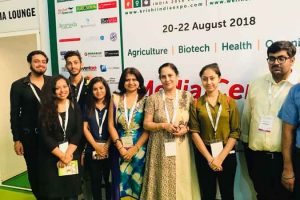 Biotech students visited India 2018 Expo