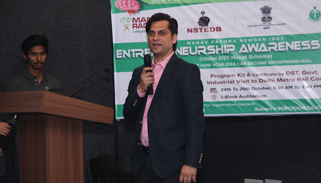 Entrepreneurship Awareness Camp at Manav Rachna