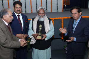 Sh. Rajendra Singh, “Waterman of India” addresses students on National Science Day