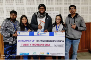 Manav Rachna team  won Second Prize in 24hrs HACKATHON “TECHNOVATION”