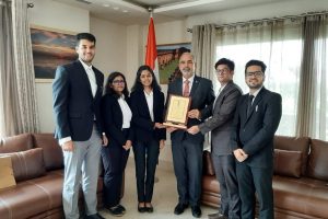 Law Students met His Excellency, Mr. Fleming Duarte