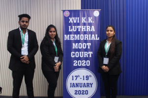 Participation in KK Luthra moot court competition, 2020
