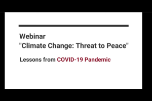 Webinar On Climate Change by Dr.  Rajender Shinde