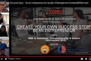 Webinar on “Create Your Own Success Story – Be an Entrepreneur”