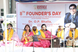 Manav Rachna paid tribute to its Founder Visionary on his 74th Birth Anniversary