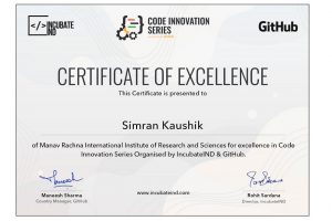 Winners of Code Innovation Series (CIS) Hackathon