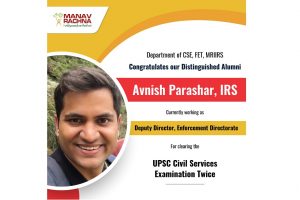 Avnish Parashan clears UPSC Civil Services Examination twice