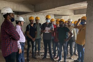 Industrial Visit of Civil Engineering students to LIG Housing Society, Gurugram