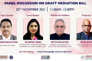 Panel Discussion on Draft Mediation Bill 2020 for Law Students