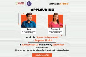 CSE Students won Xpress Prodigy Award of Rupees 1 lakh in Xpressathon1.0