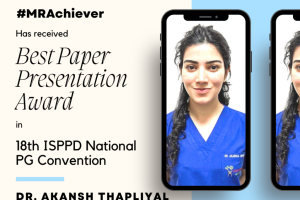 Best Paper Presentation Award to Dr. Akansha Thapliyal